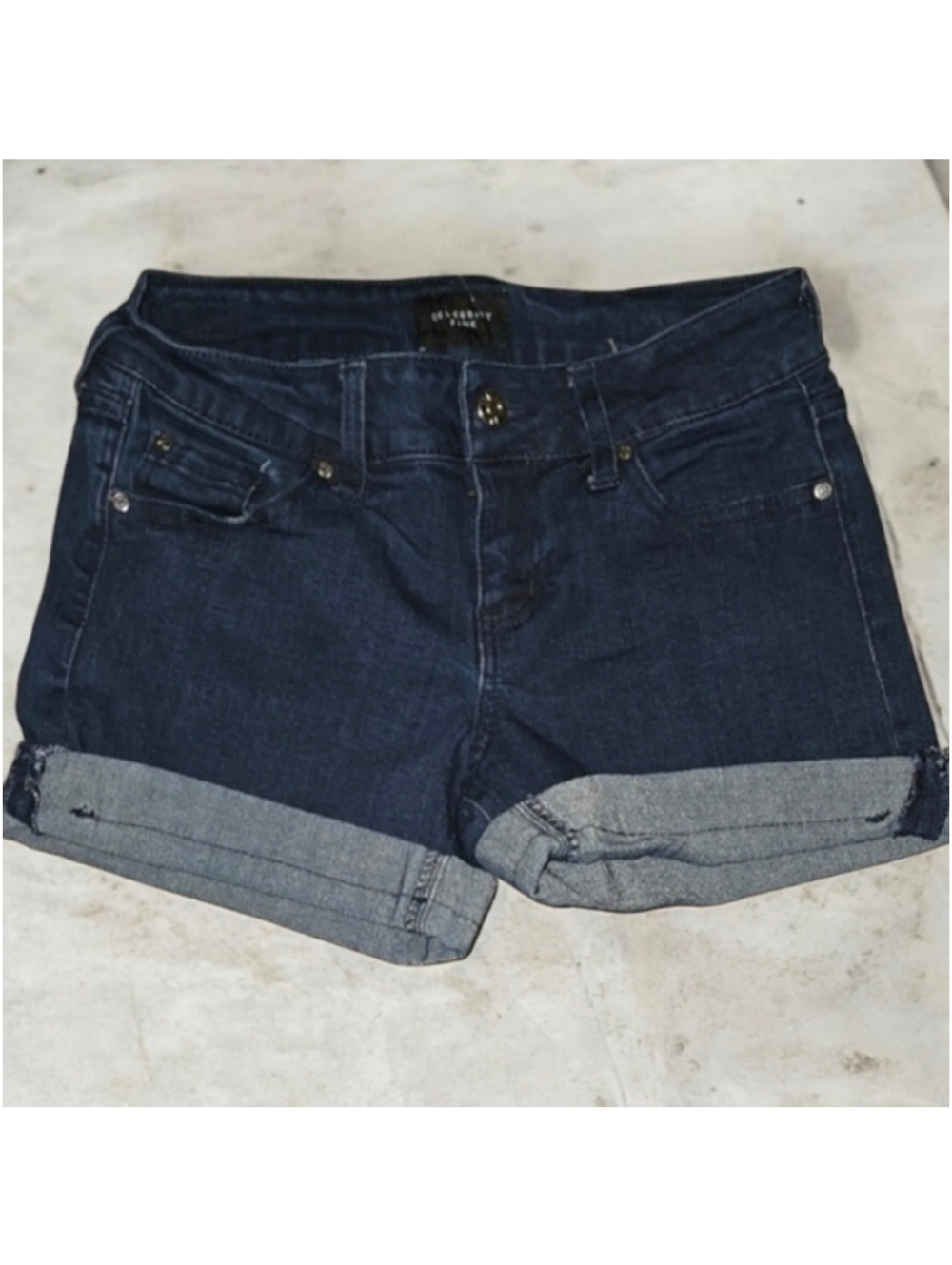 Celebrity Pink Dark Blue Jean Shorts Women's Size 3 Juniors